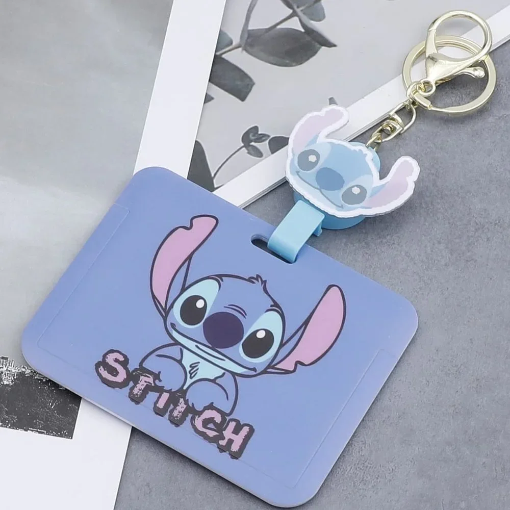 NIP Stitch and Lilo ID Badge Holder Retractable Reel Clip with Alligator Clip